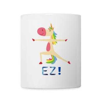 Rainbow Unicorn in Yoga Pose - Mug - white - Front
