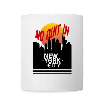 Graphique de la ville de New York - Mug blanc - blanc - Devant
