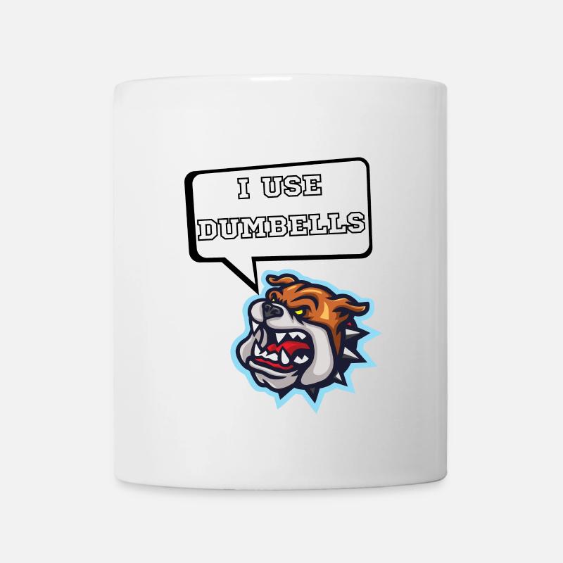 J’utilise des dumbells - Mug blanc - blanc