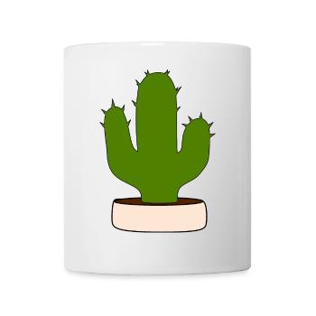 Cactus, cactus, plantes succulentes, plantes - Mug blanc - blanc - Devant