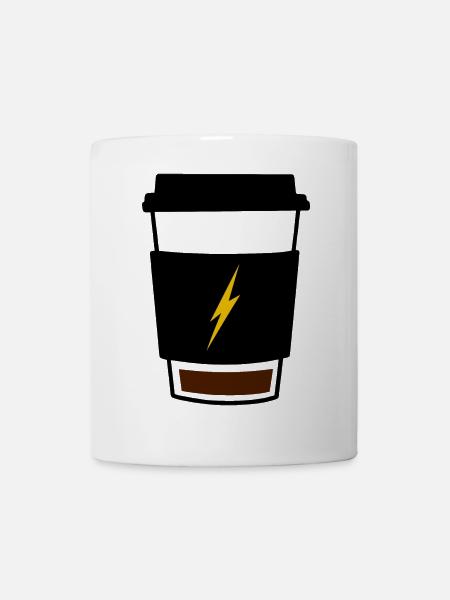 Kaffee mit niedrigem Batteriestand - Tasse - Weiß