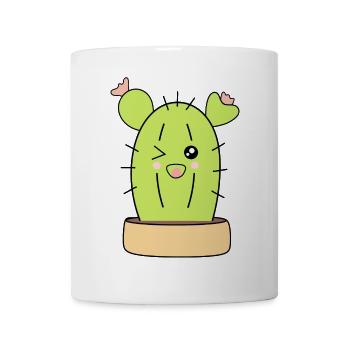 Kawaii cactus, cacti, succulents, plant cute - Mug - white - Front