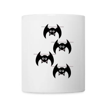 Halloween T-shirt Bat Spooky Cute Shirt - Mug - white - Front