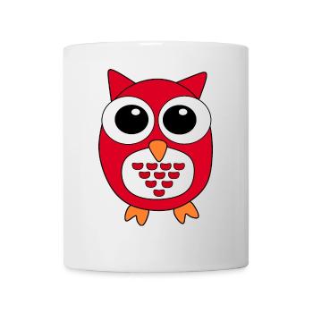 Owl Red Owl - Mug - white - Front