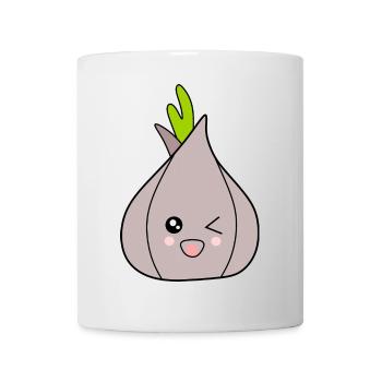 Carnaval, Carnaval, costume, oignon, ail - Mug blanc - blanc - Devant