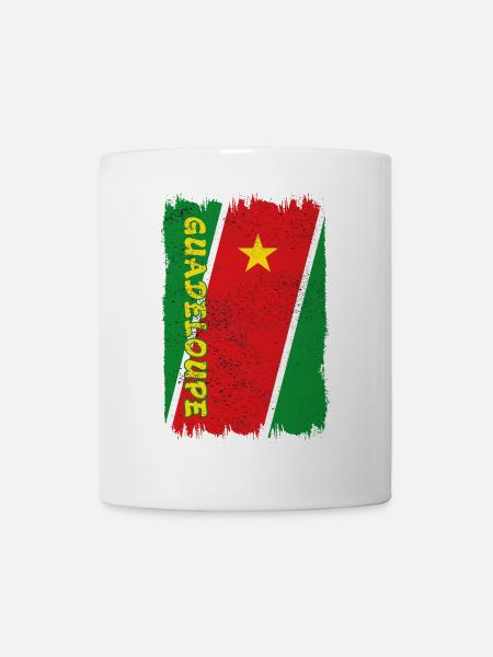 Drapeau de Guadeloupe - Mug blanc - blanc