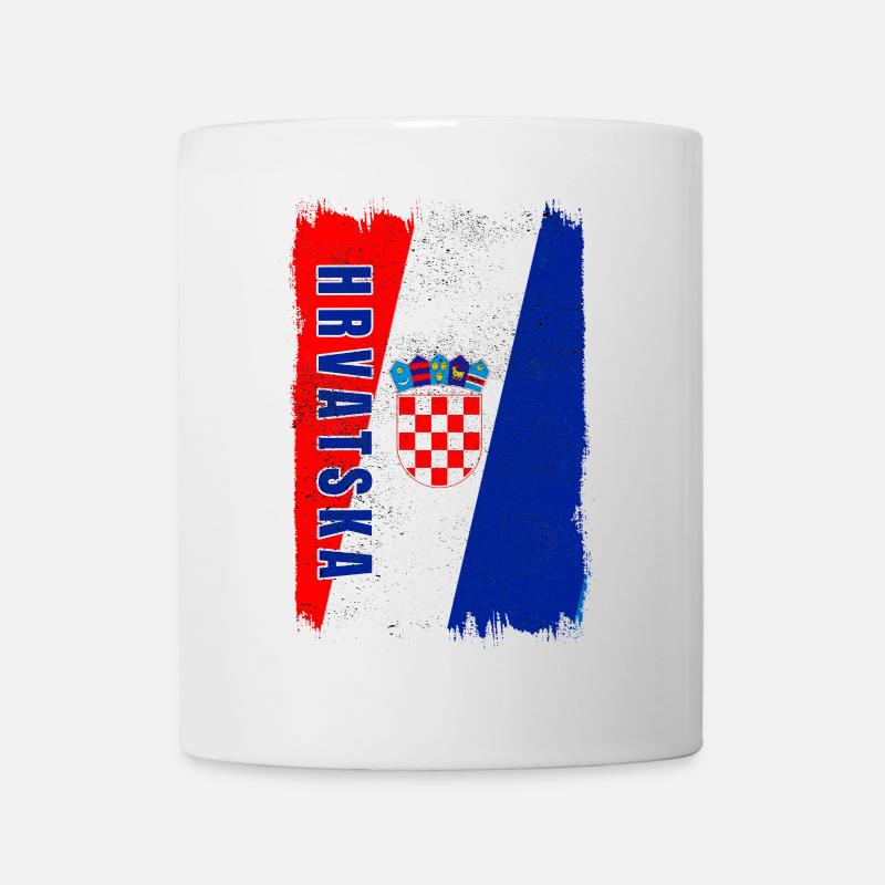 Kroatien Flagge - Tasse - Weiß