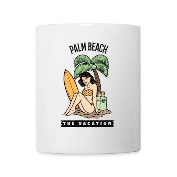 Palm Beach pin up - Tasse - Weiß - Vorne