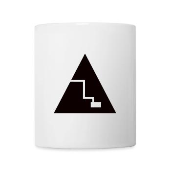 Pyramide - T-Shirt Design - Tasse - Weiß - Vorne