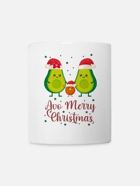 Avocado Weihnachten 1 - Tasse - Weiß