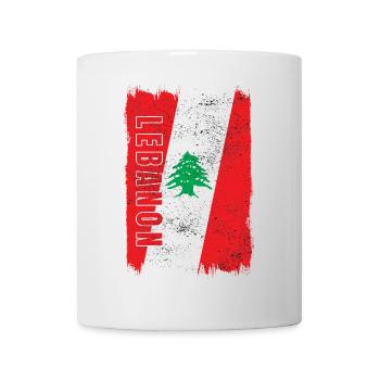 Lebanon vintage flag - Mug - white - Front