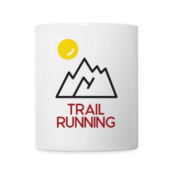 Trail Running - Mug blanc - blanc - Devant
