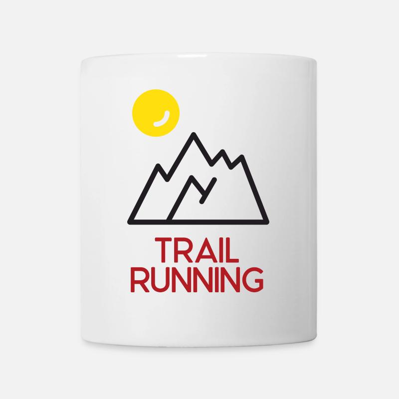 Trailrunning - Tasse - Weiß