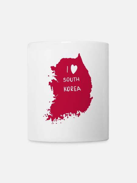 I Love Korea - Tasse - Weiß
