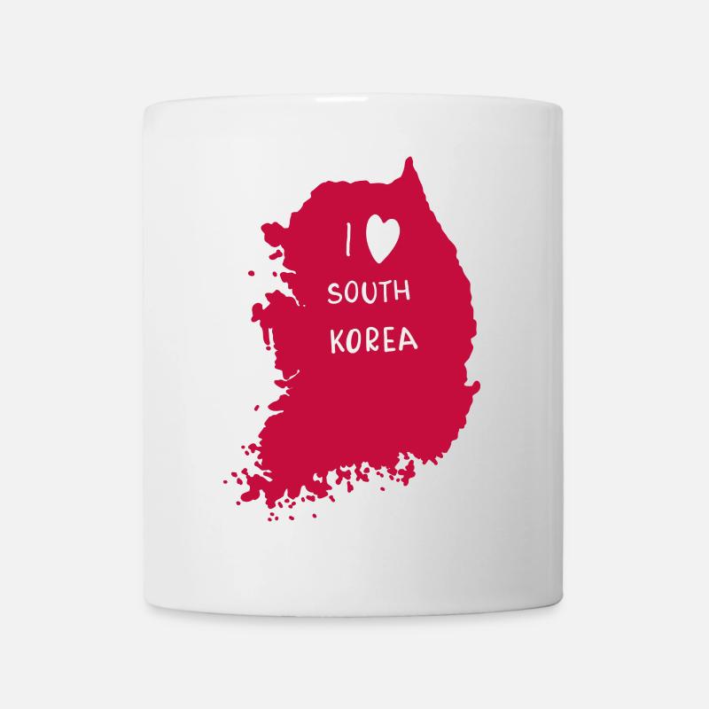 I Love Korea - Tasse - Weiß