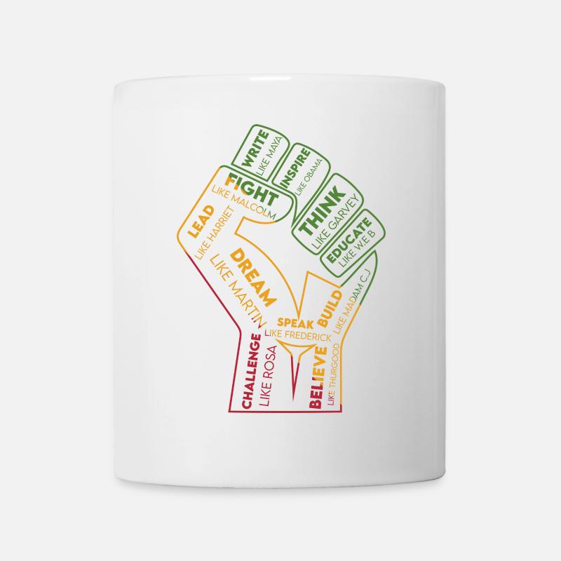Poing des mots : Pouvoir des pensées - Mug blanc - blanc
