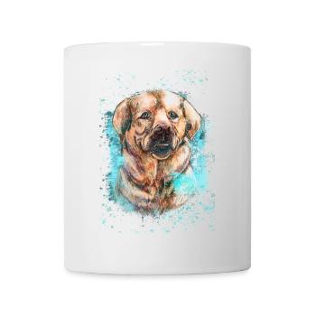 Labrador Hund. - Tasse - Weiß - Vorne