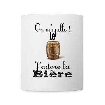 On m'appelle le fut j'adore la bière - Mug blanc - blanc - Devant