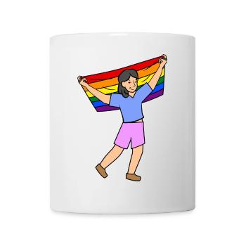 Lgbt Rainbow Flag Parade Gay Rights - Mug - white - Front