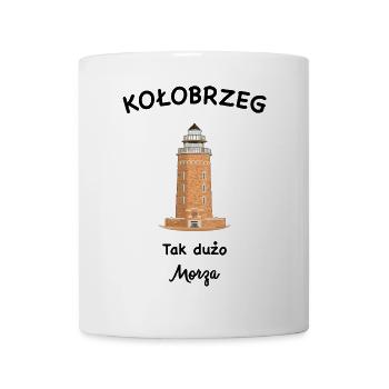 Leuchtturm Kolberg, So viel Meer, Polnische Ostsee - Tasse - Weiß - Vorne