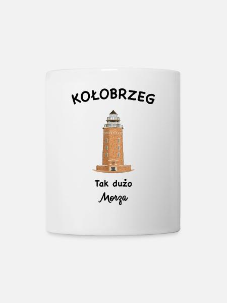 Leuchtturm Kolberg, So viel Meer, Polnische Ostsee - Tasse - Weiß