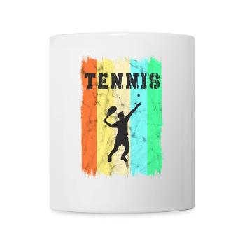 Tennis Vintage Design - Tasse - Weiß - Vorne