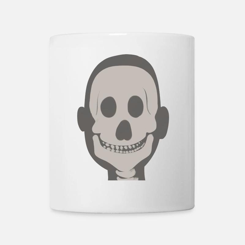 Visage amical en vision aux rayons X - Mug blanc - blanc