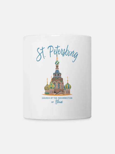 St. Petersburg, Russland, Auferstehungskirche - Tasse - Weiß