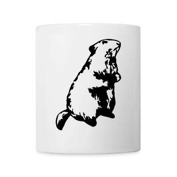 Murmeltier Alpen - Tasse - Weiß - Vorne