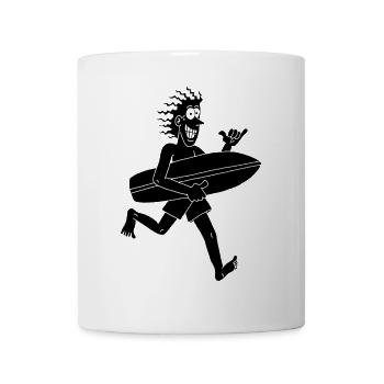 Ungeduldiger Surfer - Tasse - Weiß - Vorne