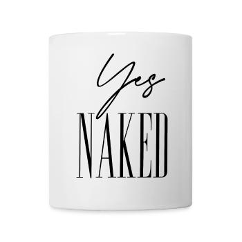 wenn nackt - Tasse - Weiß - Vorne