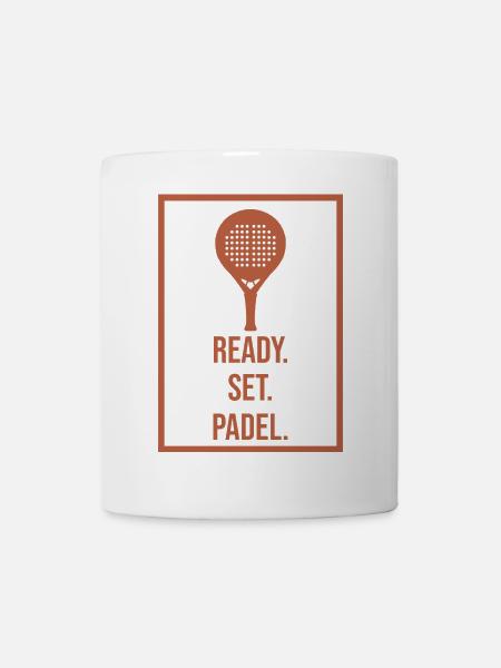 Joueur de raquette Déclaration Padel Padel Game Sport - Mug blanc - blanc