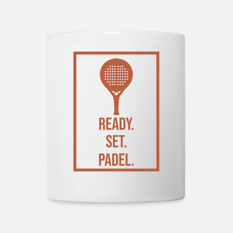 Joueur de raquette Déclaration Padel Padel Game Sport - Mug blanc - blanc