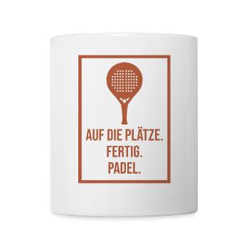 Padel-Tennis Spieler Turnier Training Statement - Tasse - Weiß - Vorne