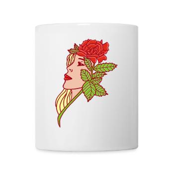 The Lady and the Rose - Mug - white - Front