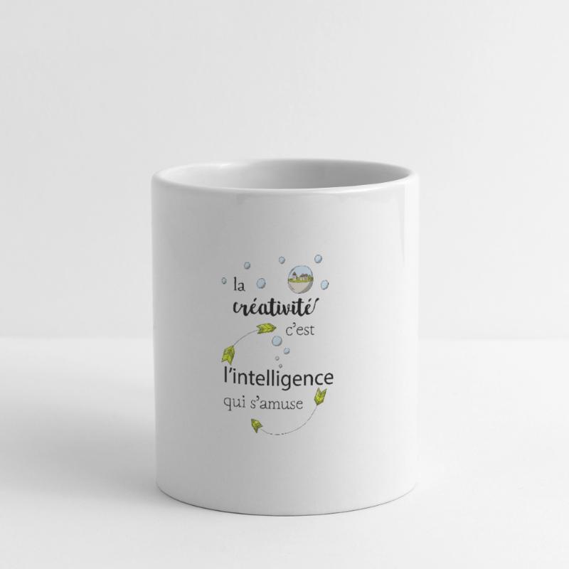 La créativité c'est l'intelligence qui s'amuse Mug blanc