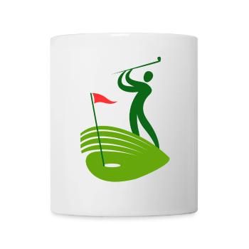 golf, golffan, golfer, golfclub - Tasse - Weiß - Vorne