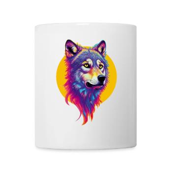 Wolf's Head - Mug - white - Front