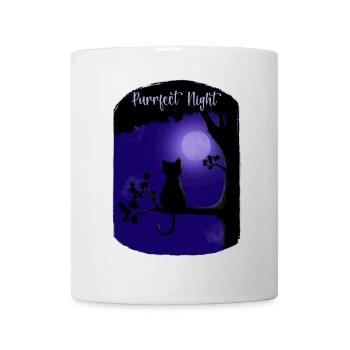 Nuit Purrfect - Mug blanc - blanc - Devant