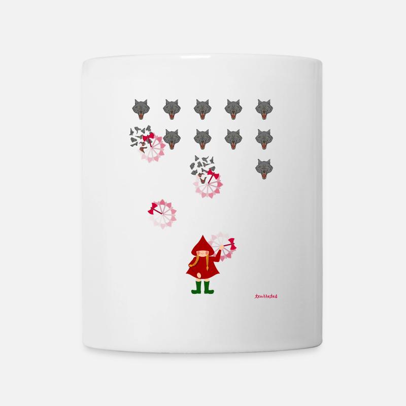 Rotkäppchen spielen - Tasse - Weiß