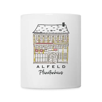 Alfeld, Planetenhaus, Niedersachsen - Tasse - Weiß - Vorne