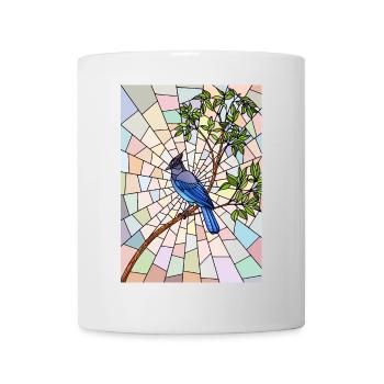 Steller's Jay in Glass - Mug - white - Front
