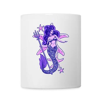 Sirenen-Pin-up - Tasse - Weiß - Vorne
