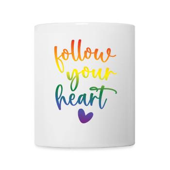 Pride Month - Follow Your Heart - Mug - white - Front