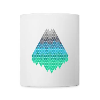 Pixel Mountains - Mug - white - Front