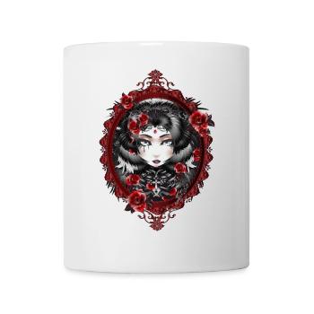 Victorian Gothic portrait of a young woman - Mug - white - Front