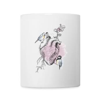 and heart - Mug - white - Front