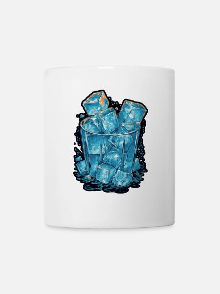 Eiswürfel - Tasse - Weiß