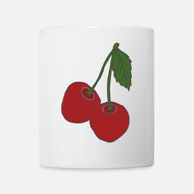 kirschen - Tasse - Weiß