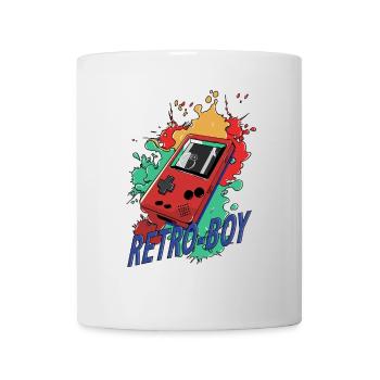 Retro-Boy Game Konsole - Tasse - Weiß - Vorne